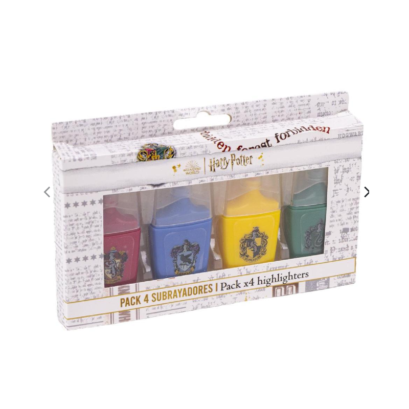 HARRY POTTER - Les 4 Maisons - Set de 4 Surligneurs
