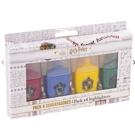 HARRY POTTER - Les 4 Maisons - Set de 4 Surligneurs
