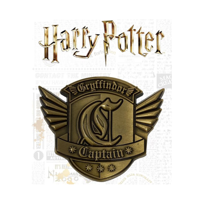 HARRY POTTER - Gryffondor Quidditch - Médaillon édition limitée