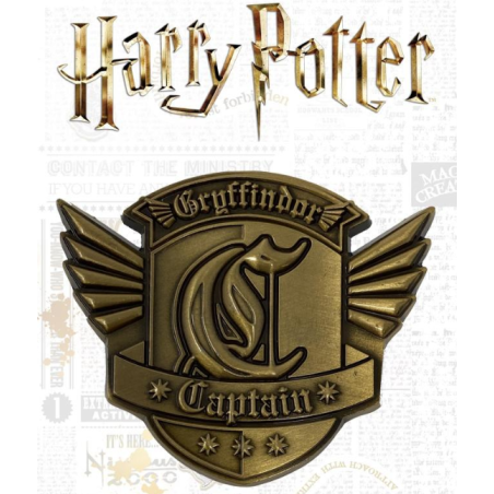 HARRY POTTER - Gryffondor Quidditch - Médaillon édition limitée