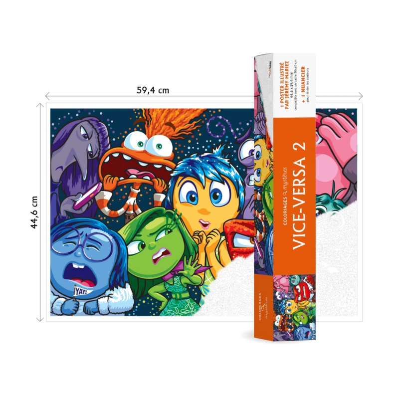 Coloriage mystère Disney - Poster Vice Versa