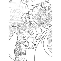 COLORIAGE Grand bloc Disney - Princes et héros
