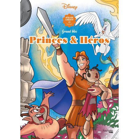 COLORIAGE Grand bloc Disney - Princes et héros