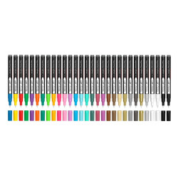 TOOLI Marqueur Acrylique Set Essentiel 30 couleurs EF 07mm
