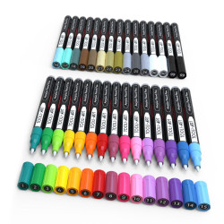 TOOLI Marqueur Acrylique Set Essentiel 30 couleurs EF 07mm