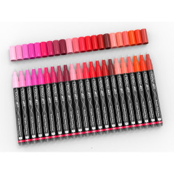 TOOLI Marqueur Acrylique Set Rouge 22 couleurs EF 07mm