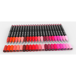 TOOLI Marqueur Acrylique Set Rouge 22 couleurs EF 07mm