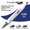 Marqueur acrylique double pointe - 6180 - SPECIAL IRIS GRAPH'IT GO