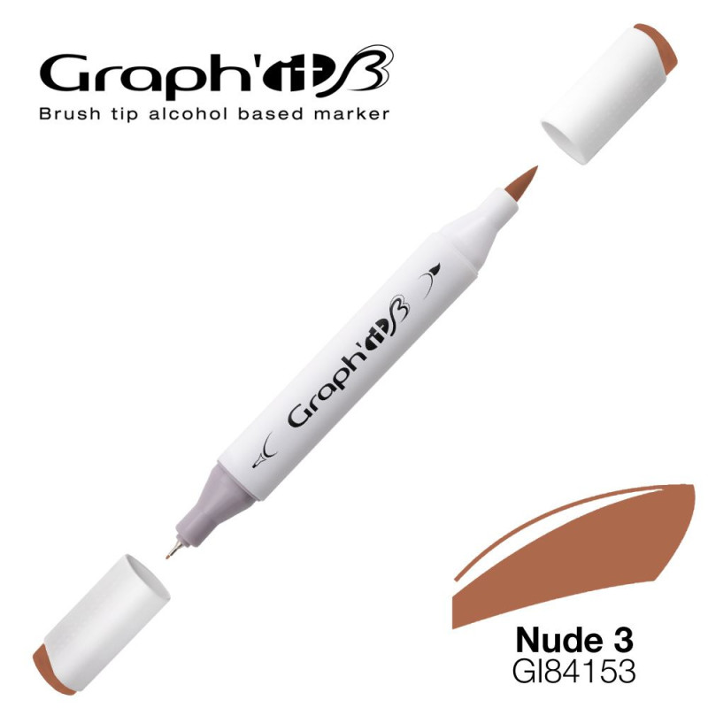 GRAPH'IT Marqueur Brush à Alcool 4153 - Nude 3