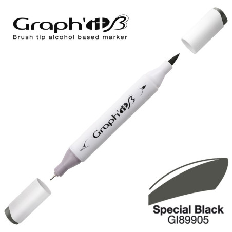 GRAPH'IT Marqueur Brush à Alcool 9905 - Special Noir