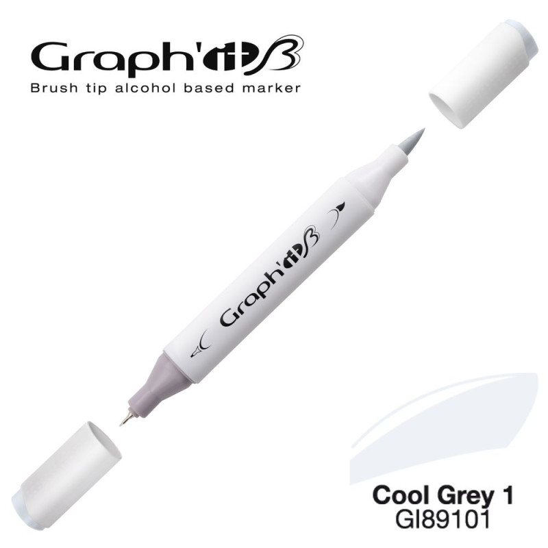 GRAPH'IT Marqueur Brush à Alcool 9101 - Cool Grey 1