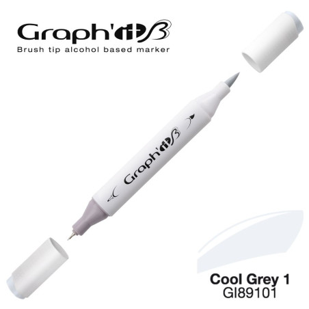 GRAPH'IT Marqueur Brush à Alcool 9101 - Cool Grey 1
