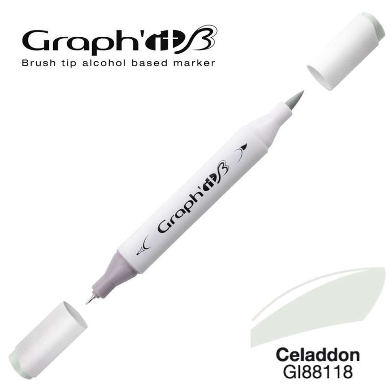 GRAPH'IT Marqueur Brush à Alcool 8118 - Celaddon