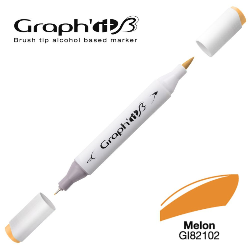 GRAPH'IT Marqueur Brush à Alcool 2102 - Melon