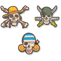Lot de 3 patchs One Piece