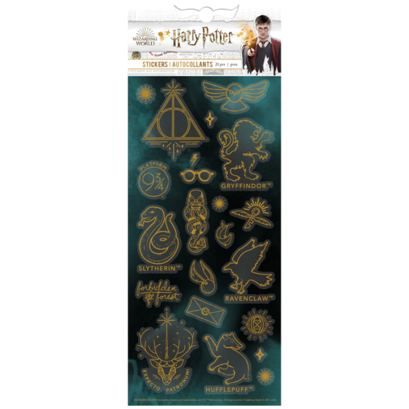 Autocollants avec les signes et symboles de Harry Potter