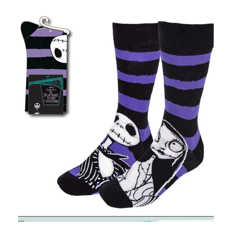 Chaussettes Jack & Sally 38/45 - Etrange Noel de Mr Jack - Disney