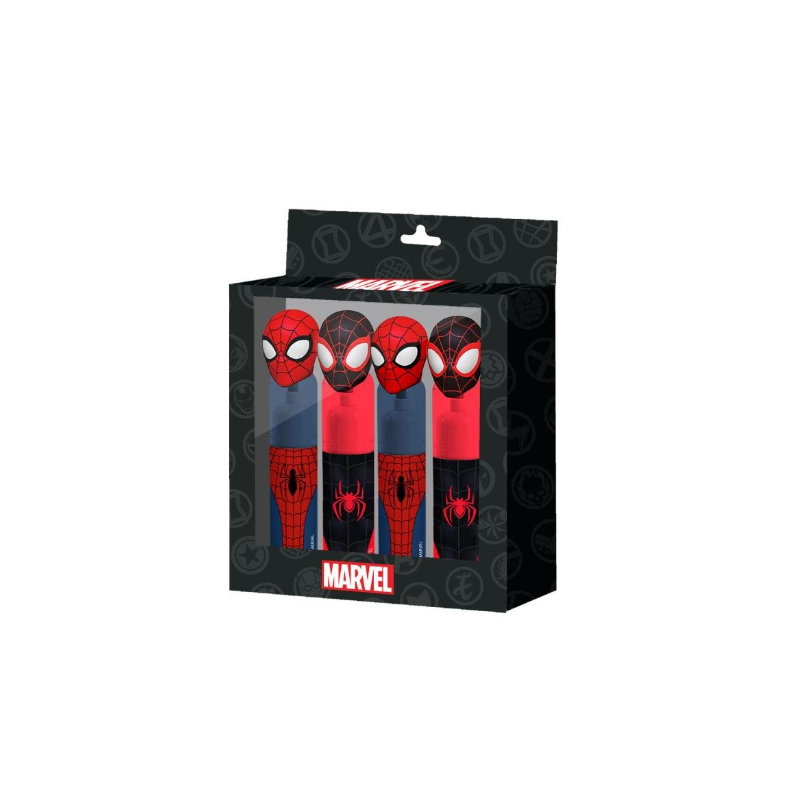 SPIDER-MAN - Pack de 4 Surligneurs - Marvel