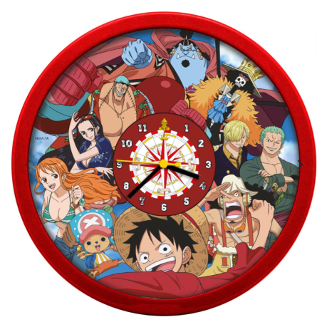 ONE PIECE - Horloge Murale 25x25cm