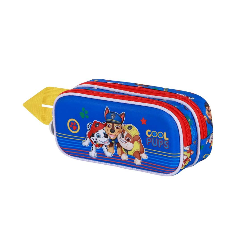 Trousse à crayons double 3D Pat Patrouille