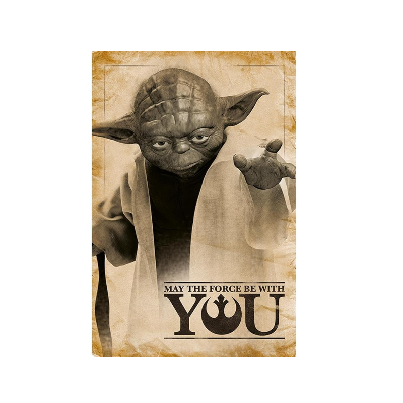 Poster Yoda " May the force be with you" - Star Wars
