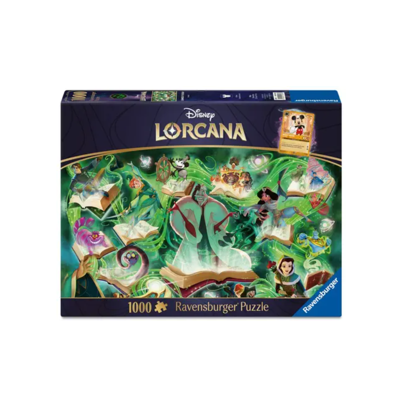 DISNEY LORCANA - PUZZLE 1000 PIECES - EMERALD + 1 carte promo (EN)