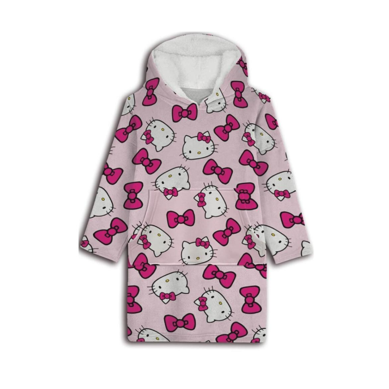 HELLO KITTY - Sweat Poncho - Taille Adulte