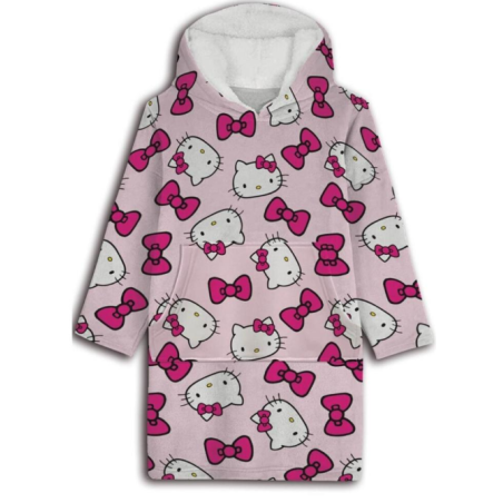 HELLO KITTY - Sweat Poncho - Taille Adulte