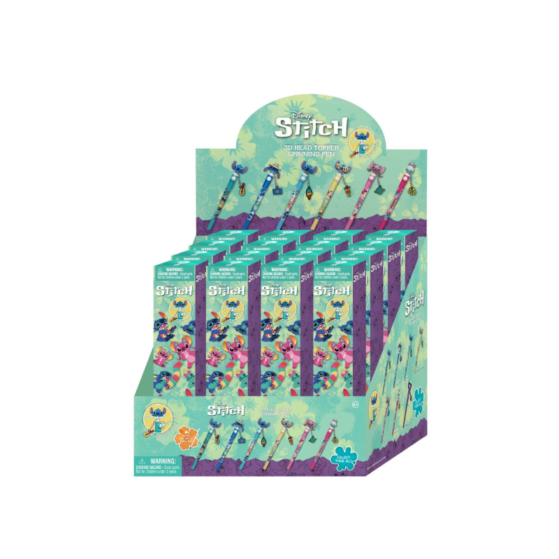 Blind box Stitch 3D Head Topper Spinning Stylo - Disney
