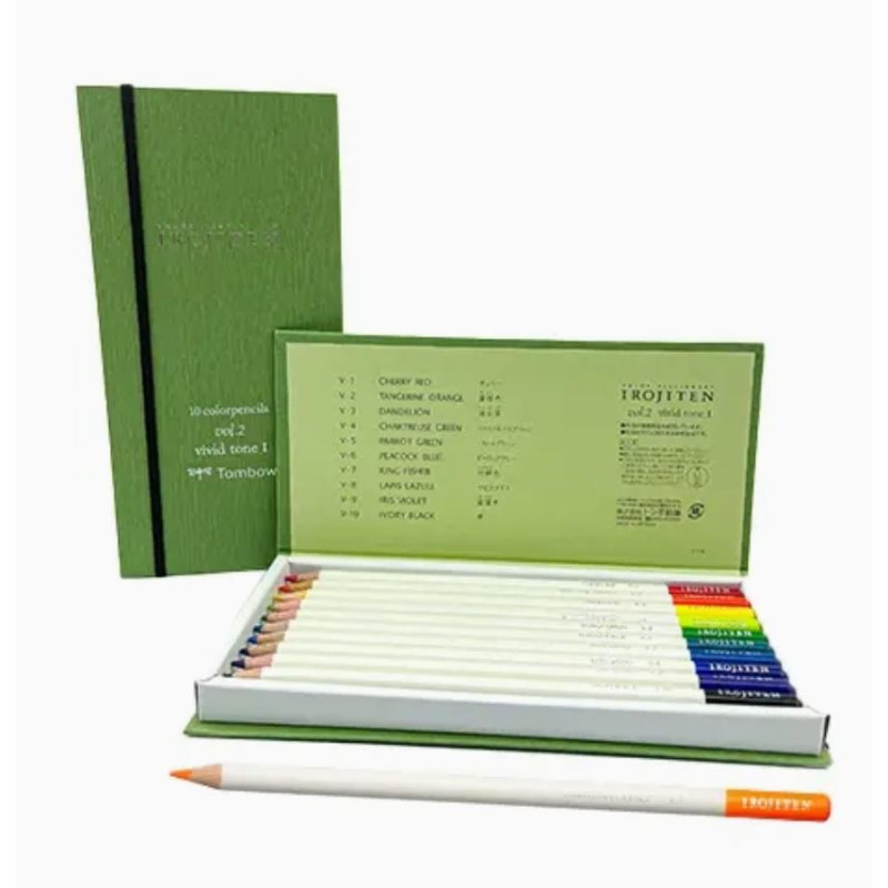Tombow IROJITEN - Set de 10 couleurs Vivid Tone I