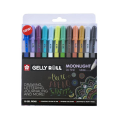 PACK DE 12 Sakura Gelly Roll Gel Pen Moonlight Cosmos