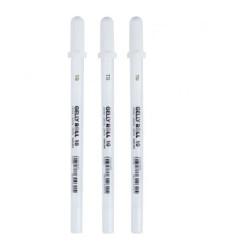 Sakura Stylo gel Gelly roll 10 Blanc 3 pièces