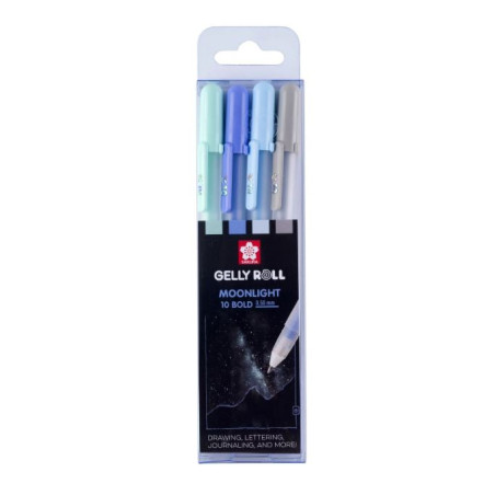 PACK DE 4 STYLO GEL SAKURA Moonlight Aurora
