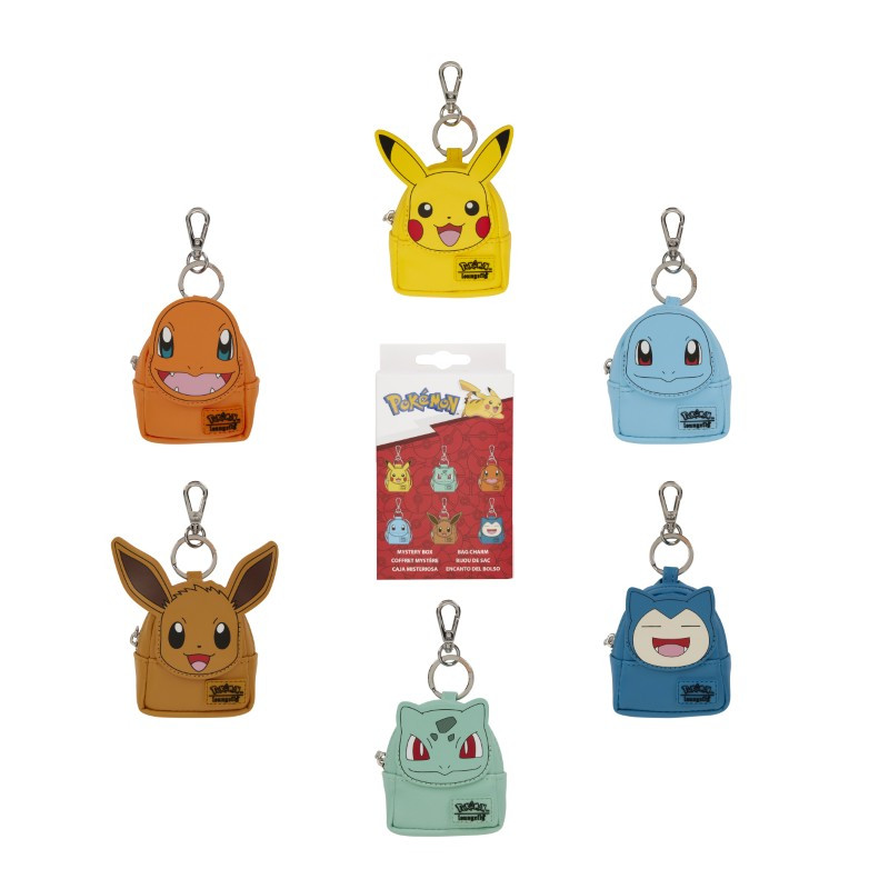 BLIND BOX Porte-clés porte monnaie Mini Sac à Dos Mystère Pokémon Loungefly