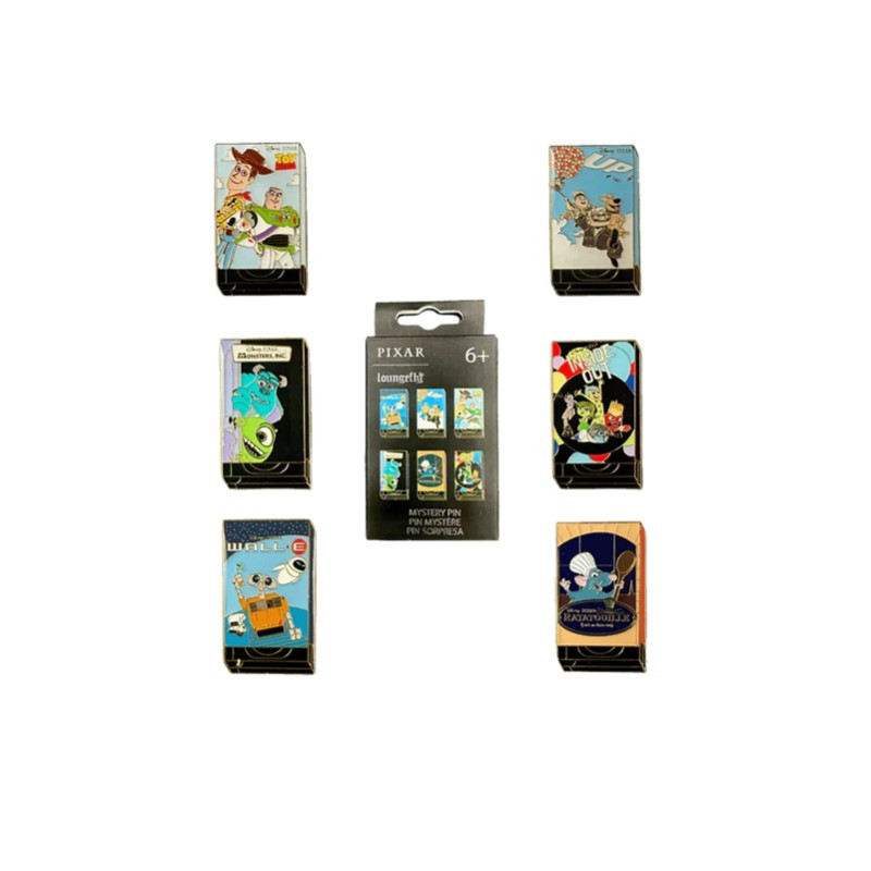 Blind box pin's Loungefly VHS Pixar Disney
