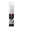 Pack de 3 Stylo Gel Blanc Sakura