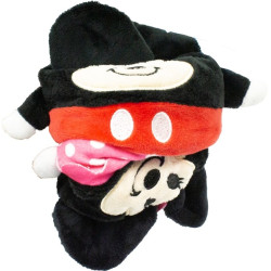 Peluche réversible Disney Mickey et Minnie Mouse 8 cm