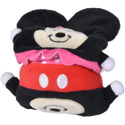 Peluche réversible Disney Mickey et Minnie Mouse 8 cm