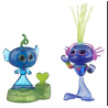 Set 2 Figurines de l'enfant Sirène avec tête dodelinante et Trollex- Les Trolls