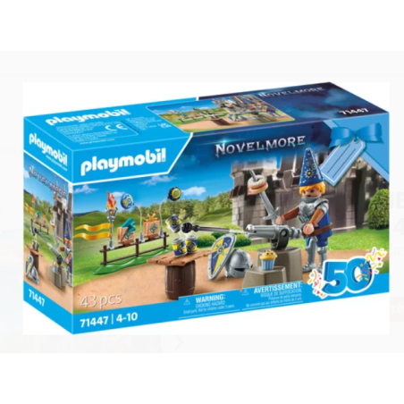 CHEVALIER ET DECORATIONS DE FETE - PLAYMOBIL