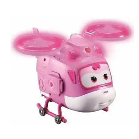 Super Wings Deluxe Transforming-Supercharged Dizzy avec lumière et son 22x21cm