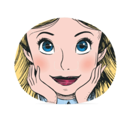 Masque visage Alice aux pays des merveilles - Disney