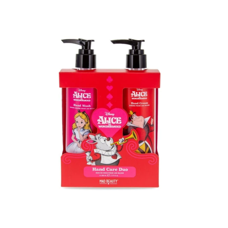Duo Crème et Gel Lavant Mains Disney Alice au Pays des Merveilles 460 ml Framboise Rouge/Miel
