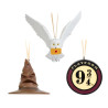 PACK DE 3 DECORATIONS DE NOEL HARRY POTTER - CHOIXPEAU, VOIE 9 3/4 ET HEDWIGE