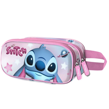 Trousse à crayons double 3D Disney Stitch Cosmi