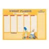 BLOC PLANIFICATEUR HEBDOMADAIRE A4 LES SIMPSON