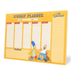 BLOC PLANIFICATEUR HEBDOMADAIRE A4 LES SIMPSON