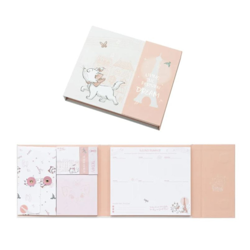 PLANIFICATEUR HEBDOMADAIRE AVEC NOTES ADHÉSIVES DISNEY BONJOUR MARIE