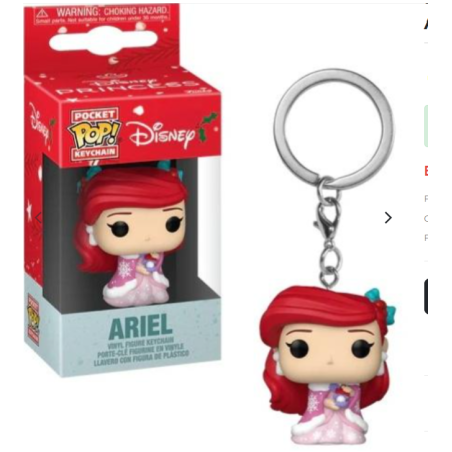 Porte-clés Pocket Pop Ariel - Disney PRINCESS HOLIDAY