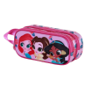 Trousse double 3D Princesses Disney Fleurs